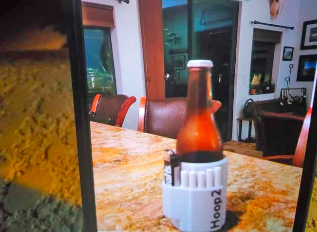 Woozie Can Cooler - lighter and joint holding beer koozie