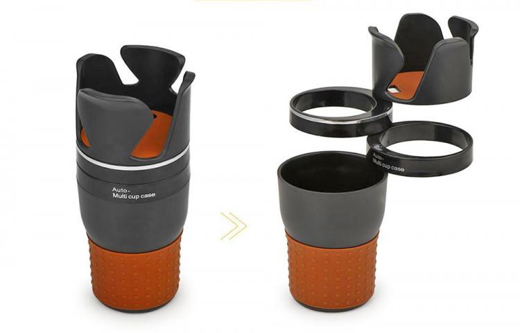 Smart Multi-Cup Car Cup-Holder and Storage