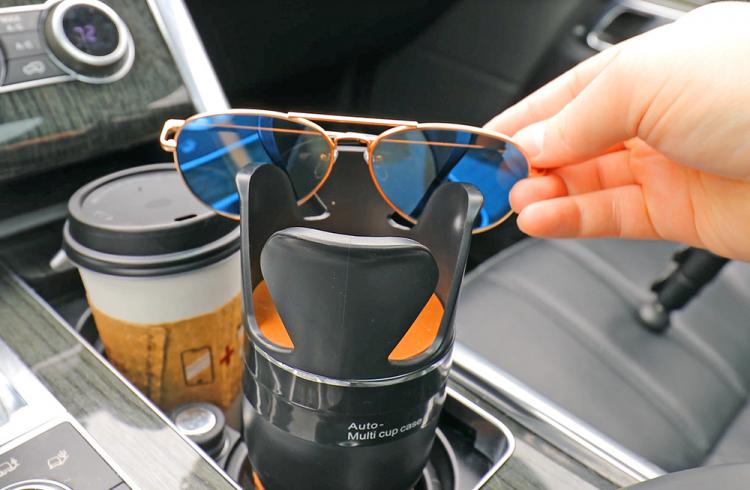 Smart Multi-Cup Car Cup-Holder and Storage