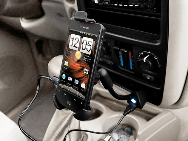 This Car Phone Mount Is Attached Right To Your Cars Power Adapter