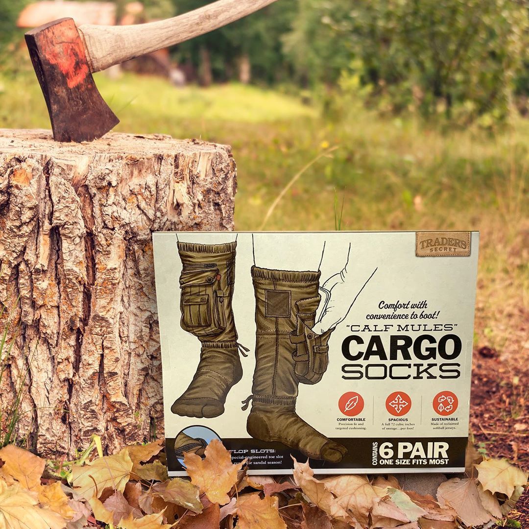 Cargo Socks - Socks with cargo pockets for storing your keys, snacks, or cash