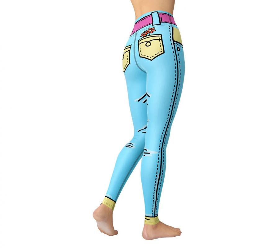 These Cartoonized Leggings Turn You Into A 2d Cartoon Character