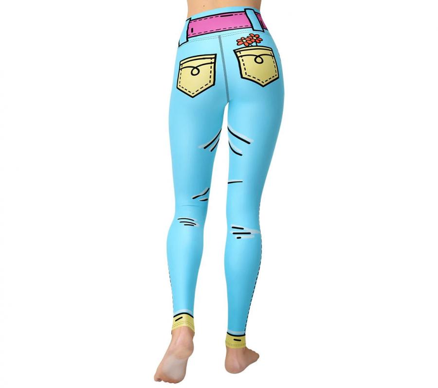 These Cartoonized Leggings Turn You Into a 2D Cartoon Character