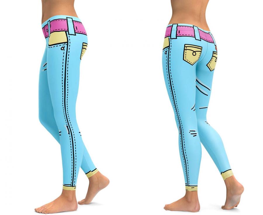 These Cartoonized Leggings Turn You Into A 2d Cartoon Character