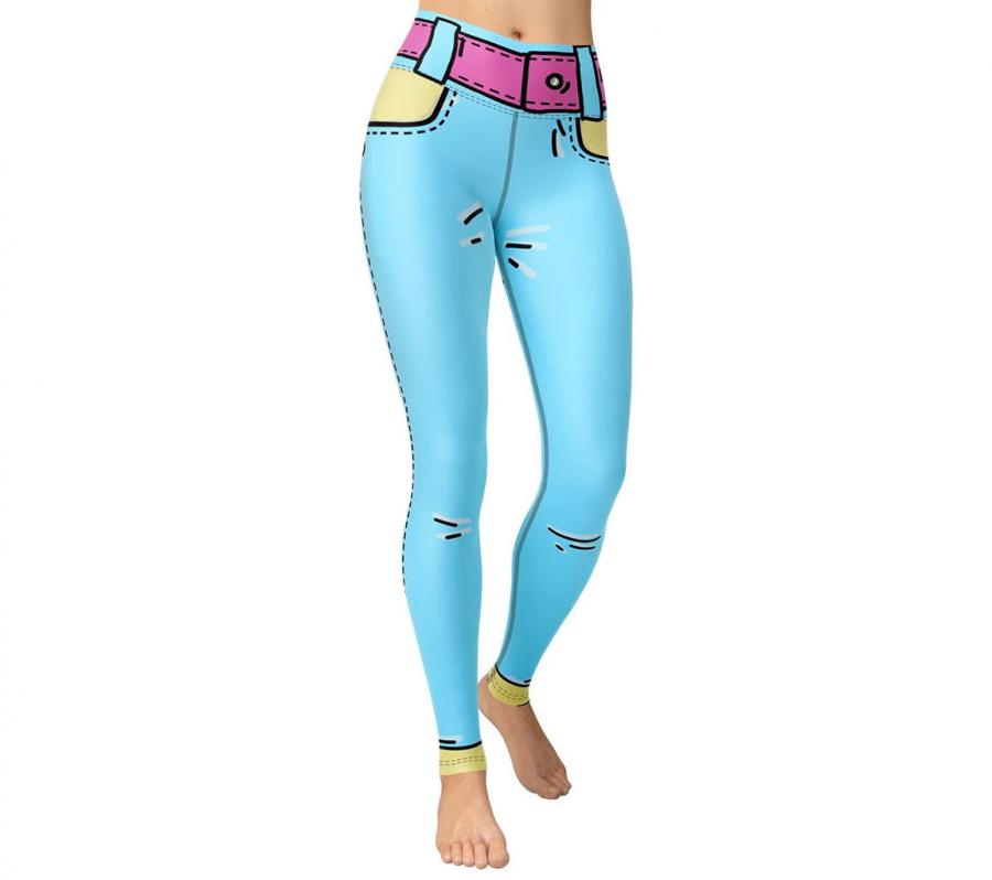 These Cartoonized Leggings Turn You Into a 2D Cartoon Character