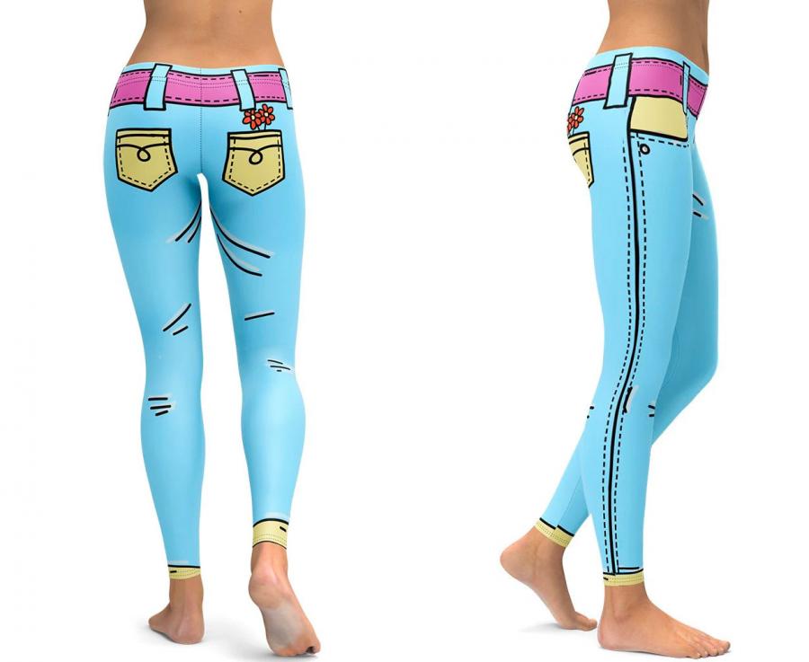 Cartoon Crazy Leggings – Bling Designs Clothing