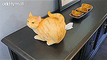 Funny Cat Butt Tissue Dispenser