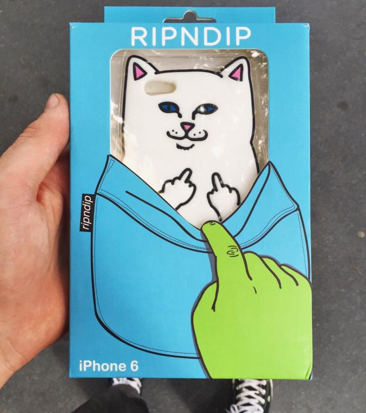 Lord Nermal iPhone Case - Cat Flicking You Off iPhone Case