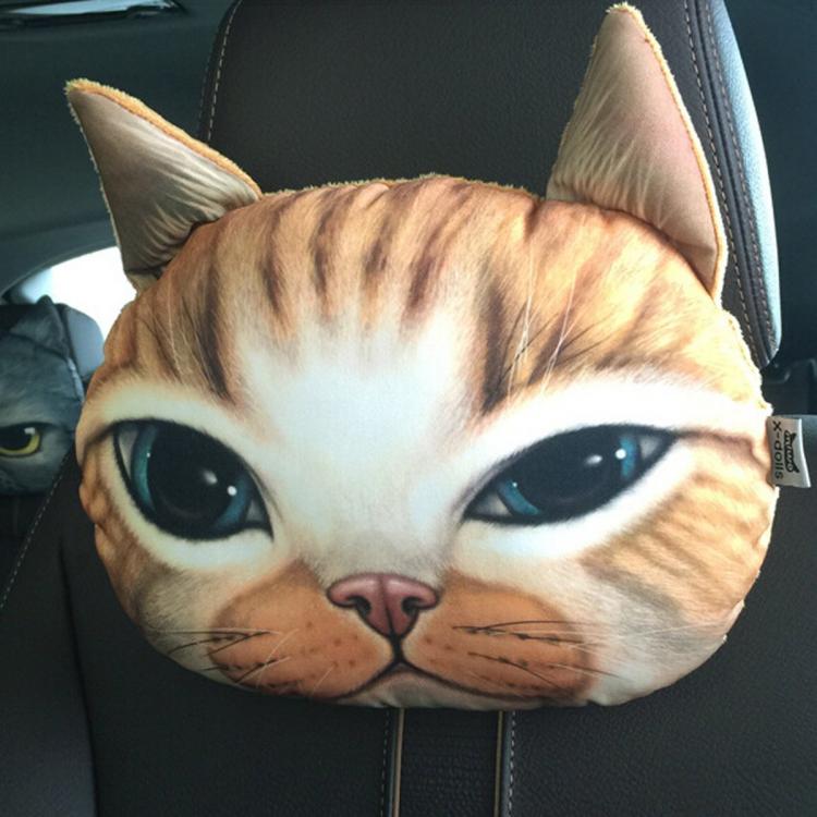 Cat Car Headrest Pillow