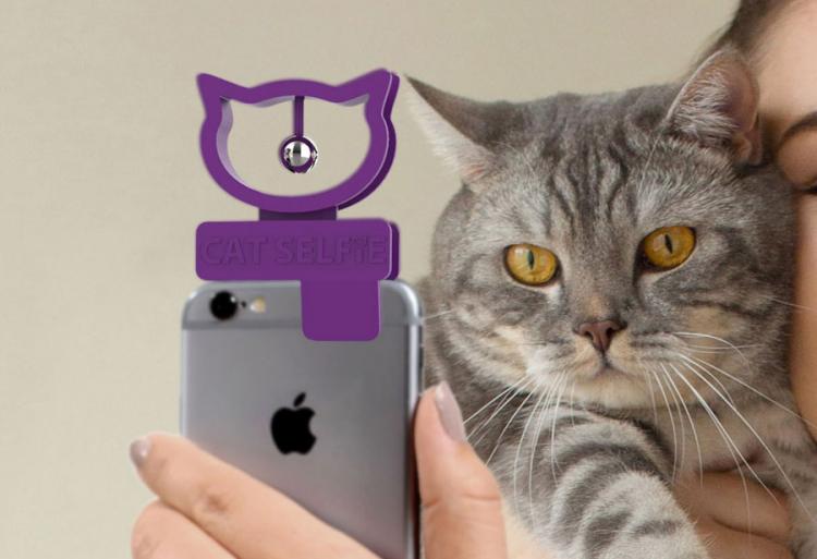 Cat Selfie Smart Phone Hanging Bell Attachment - Dinging bell cat selfie gadget