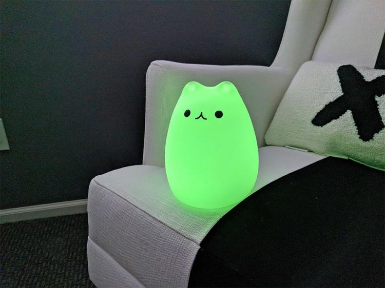 Cat Night-Light Tap The Kitty To Turn It On/Off - Cat Tap Lamp