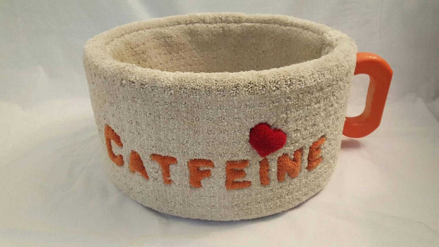 Catfeine Coffee Mug Shaped Cat Bed - Caffeine Cat Bed