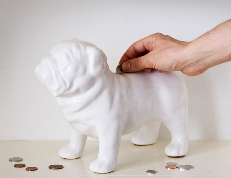 Ceramic Guard Dog Money Box