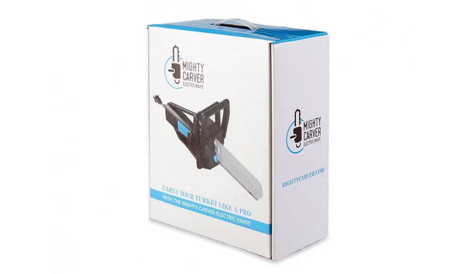 New Mighty Carver Electric Knife Chainsaw Inspire Design Stainless Blade  Cutting