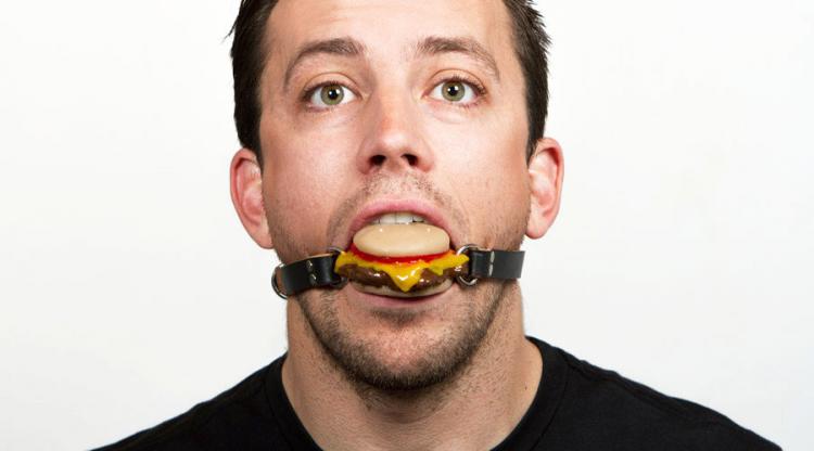 Cheeseburger Ball Gag - Food Sex Toy