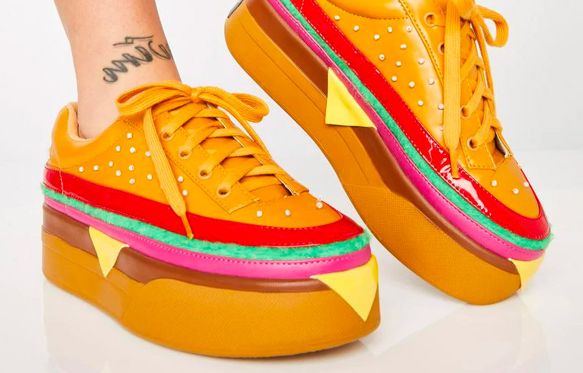 dolls kill cheeseburger shoes