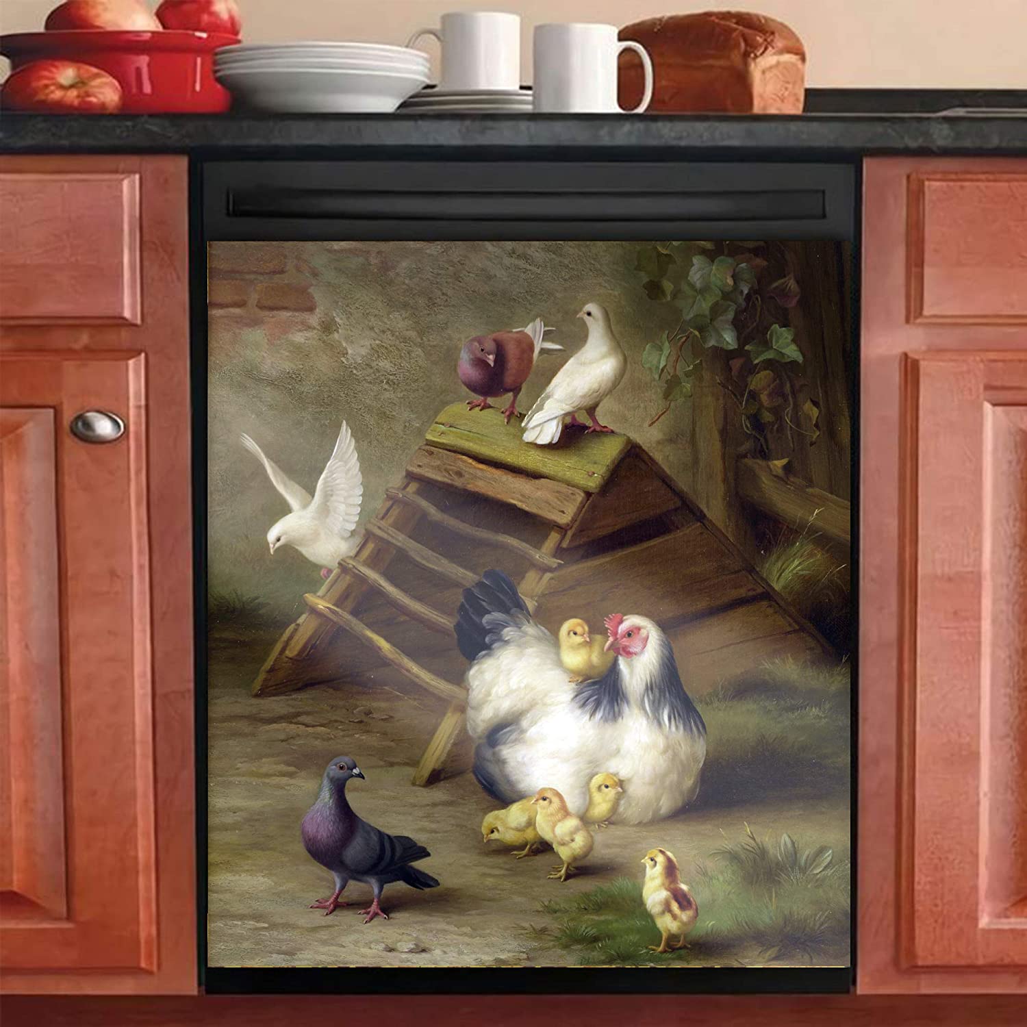 Chicken Coop Dishwasher Cover - Funny Chicken Dishwasher cover