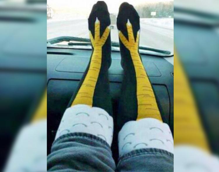 Chicken Leg Socks - Make Your Legs Look Like Chicken Legs