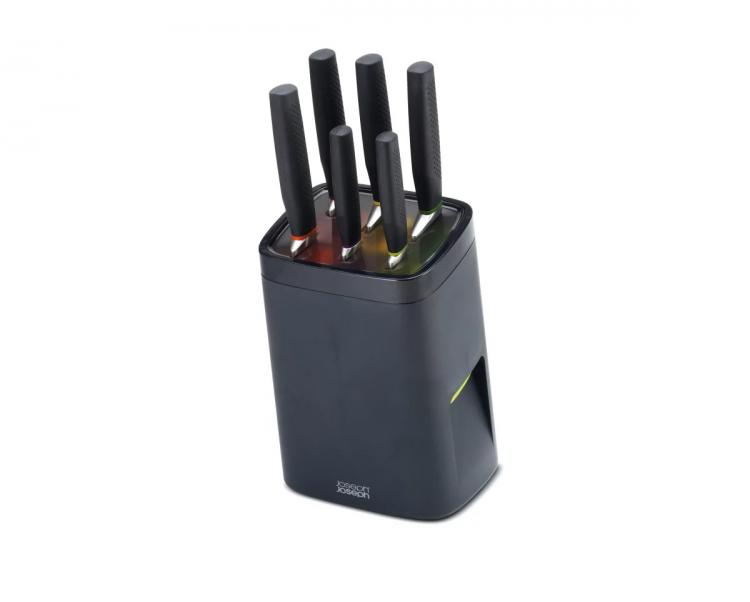Joseph Joseph LockBlock - Child-Proof knife block requires a safety button to release knives - adult-sized hands required to open knife block