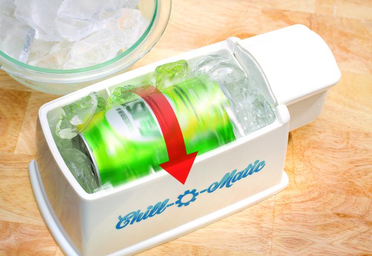 Spin Chill turns beverages cold in 60 seconds