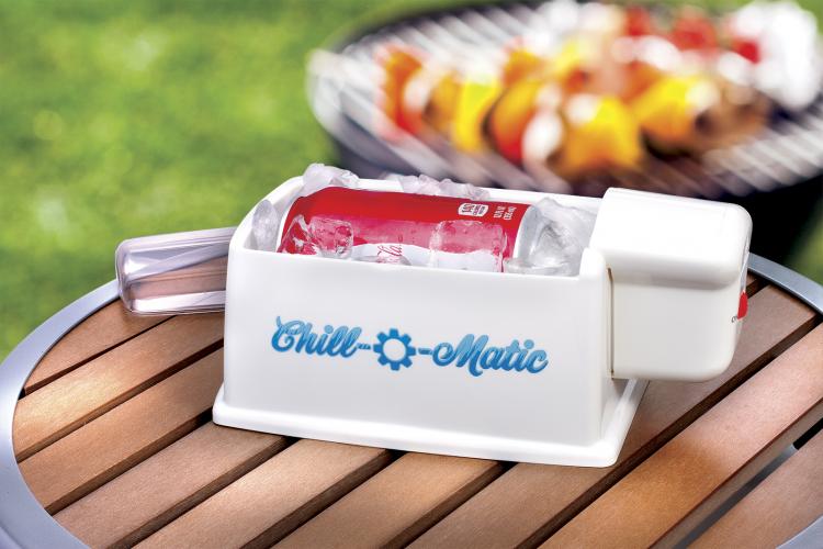 Chill-o-Matic Chills Your Soda or Beer Can in 60 Seconds