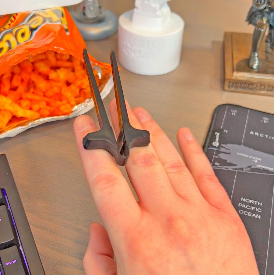 Eating Tongs Fingers, Finger Snack Grabber