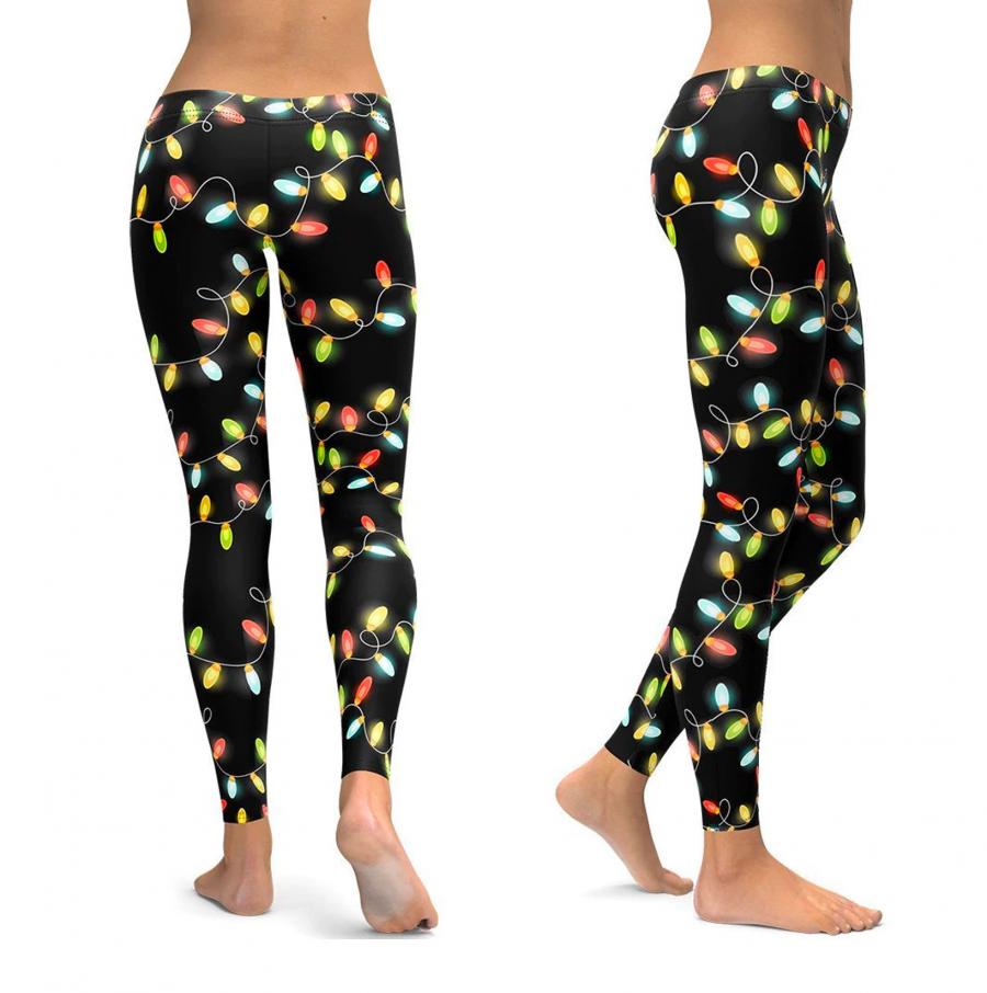 Christmas Lights Yoga Pants