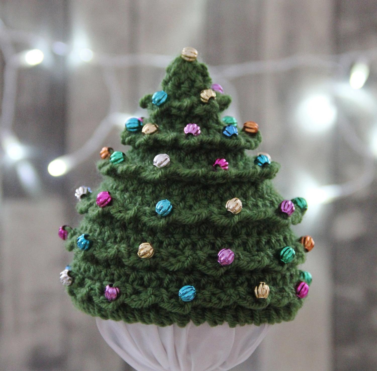 Christmas Tree Hats For Newborns and Toddlers - Crochet Christmas Tree Plans Pattern