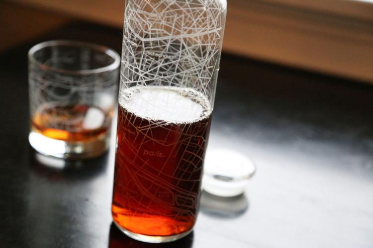 City Maps Etched Onto Drinking Glasses