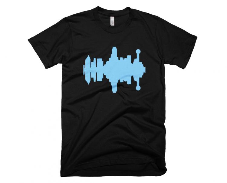 City Skyline Audio Wave T-Shirts