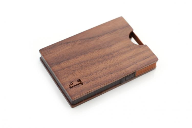 Slim Timber Wooden Wallet - Walnut Wood