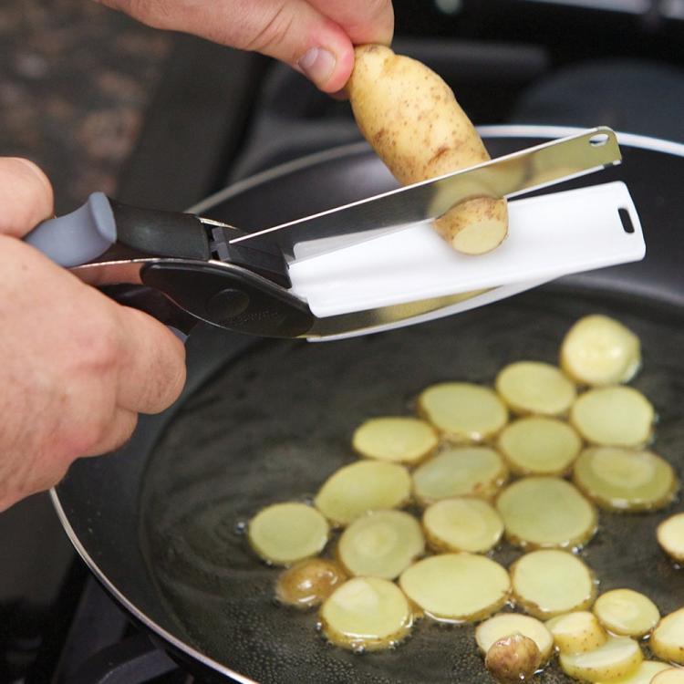 Clever Cutter 2-in-1 Food Chopper - Replace Your Kitchen Knives and Cutting