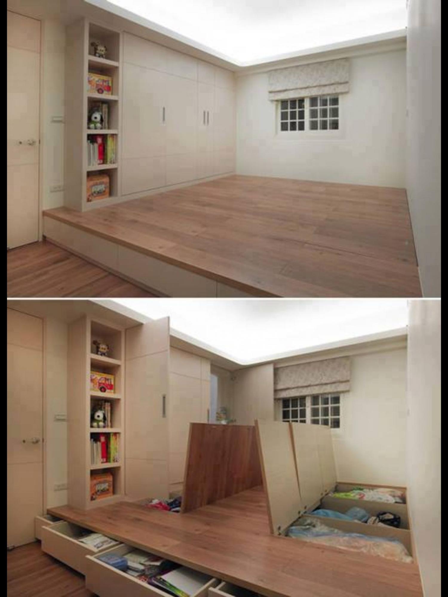 16 Clever Hidden Bedroom Storage Ideas