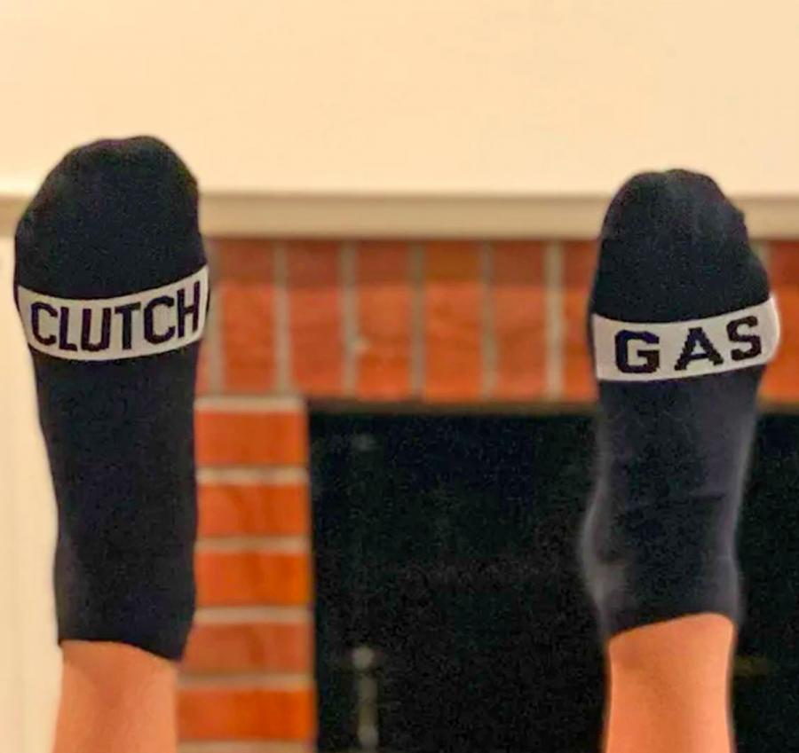 Funny Clutch Gas Socks For Manual Transmission Car Drivers