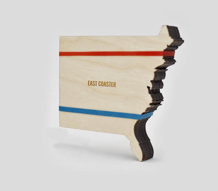 Coast Coasters - East and West Side Wooden Coasters