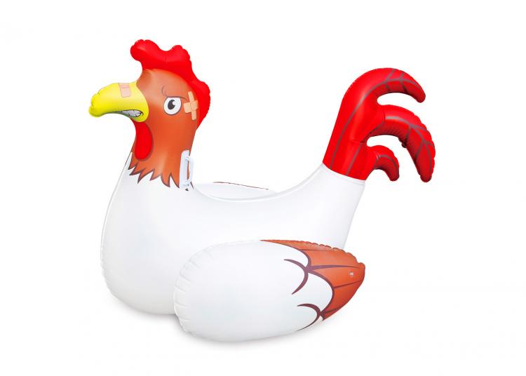 inflatable chicken fight pool game