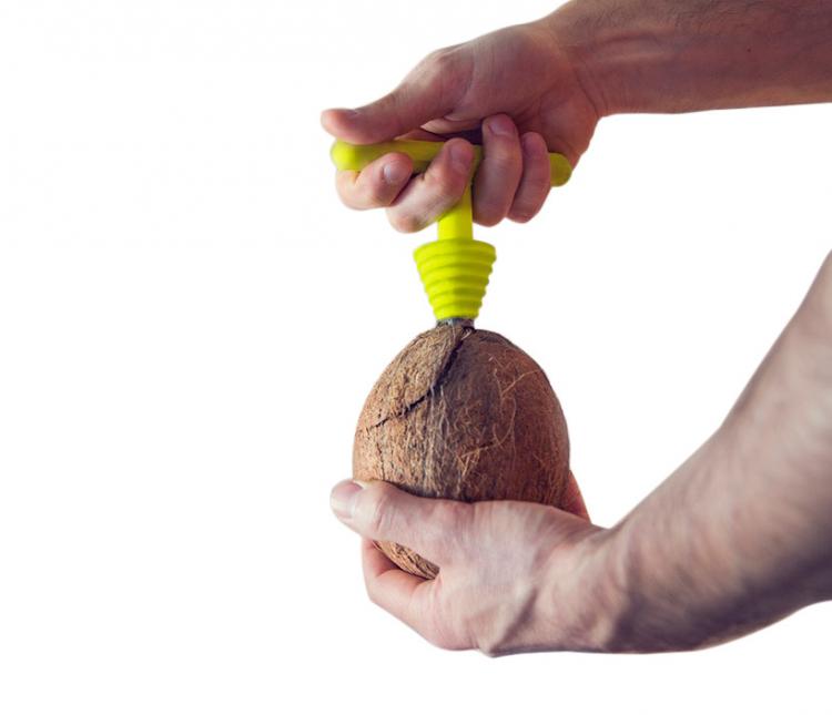 Cococrack Lets You Easily and Safely Open and Cut Coconuts