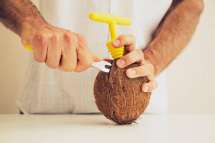 Cococrack Lets You Easily and Safely Open and Cut Coconuts