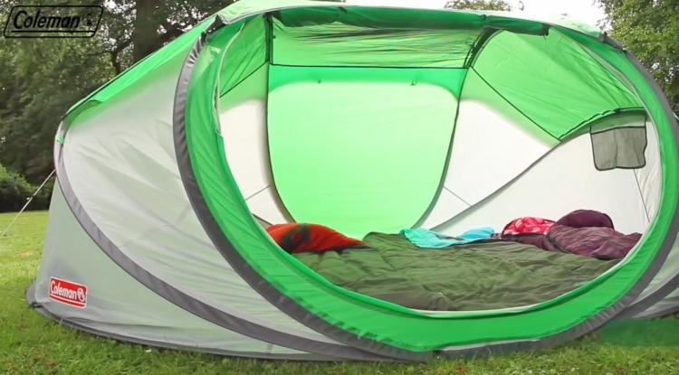 Coleman pop-up tent - 4-person camping tent sets up in seconds - Coleman Galiano