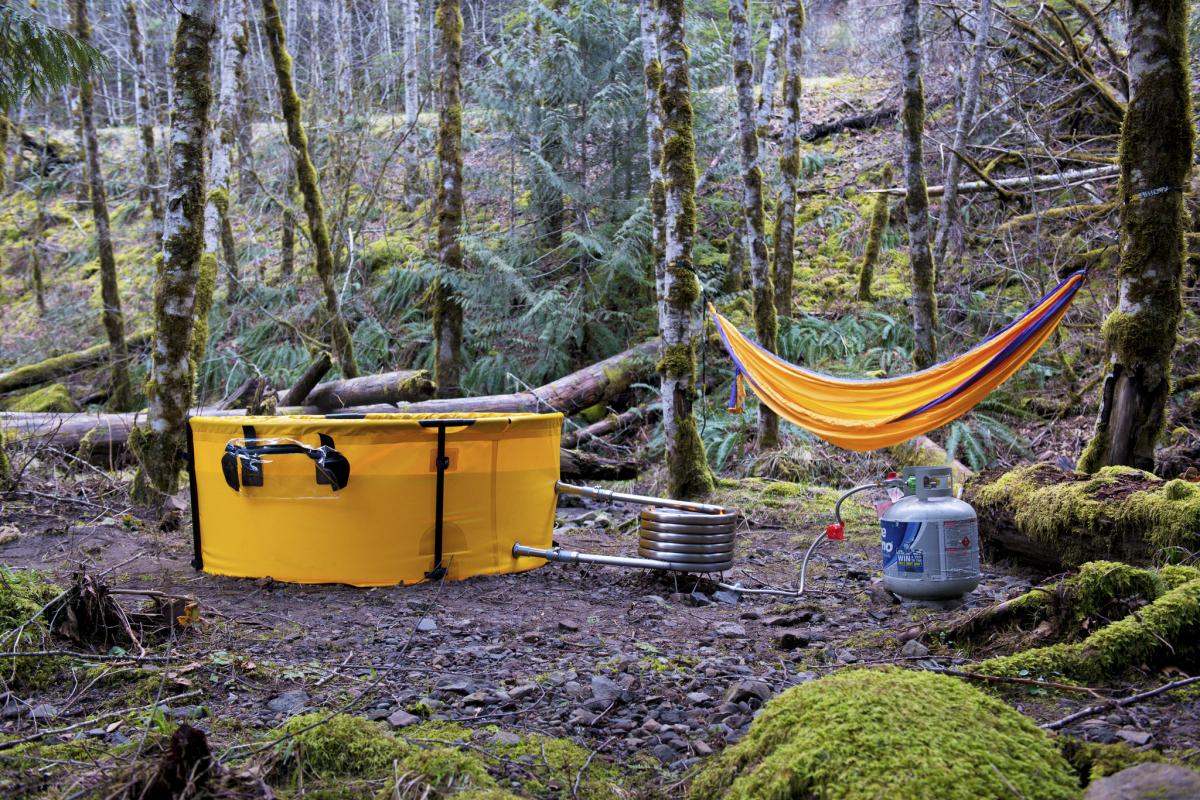 There's a Portable Propane-Heated Hot Tub That Can Be Set Up ...