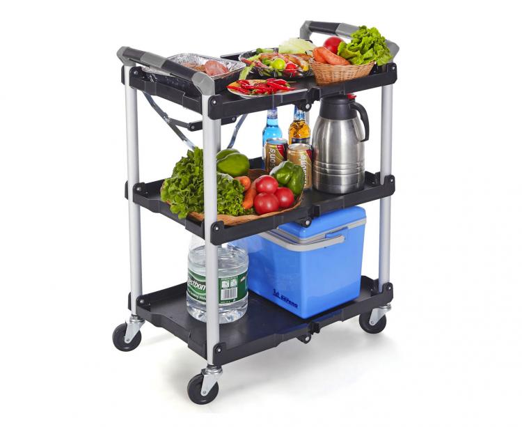 Olympia Collapsible Service Cart Folds Down To Just 8 Inches Wide