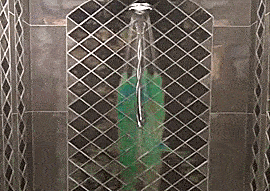 Color Changing Shower Tile - Shower Tile Changes Color Depending On The Temperature of Water - Heat sensitive bathroom tile
