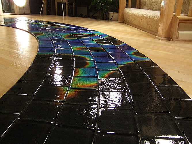 Color Changing Shower Tile - Shower Tile Changes Color Depending On The Temperature of Water - Heat sensitive bathroom tile