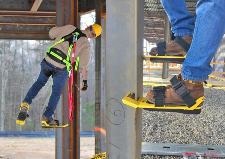 steel beam climbing shoes