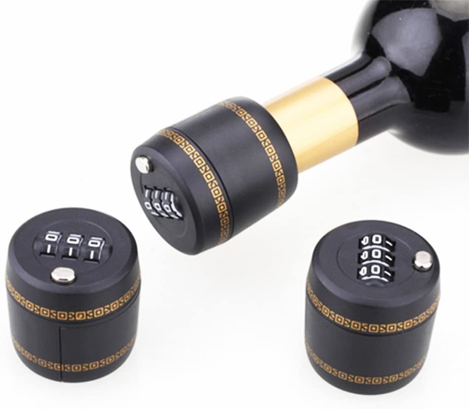 5Pcs Bottle Password Lock For Wine Liquor Bottle Vacuum Picks Stopper Tool New 