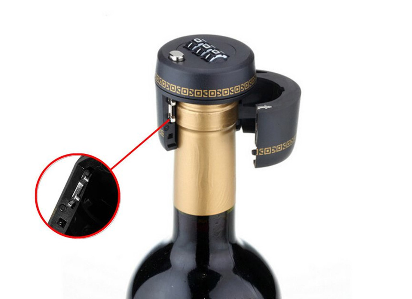 Combination Bottle Lock Wine Bottle Stopper - Great Gift Ideas