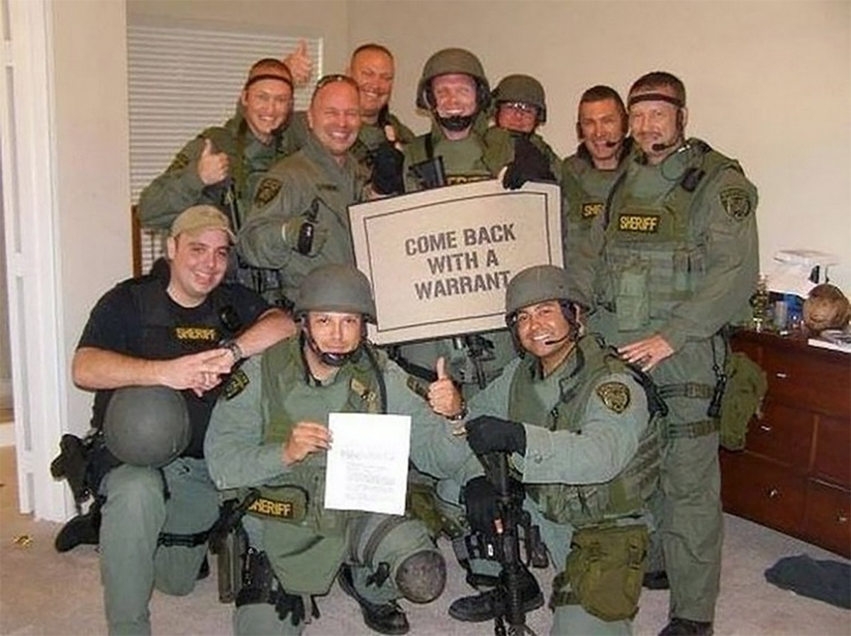 Come Back With a Warrant Doormat