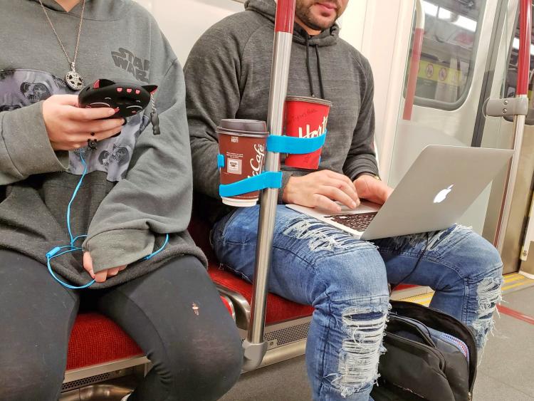 The Public Transport Portable Cup Holder