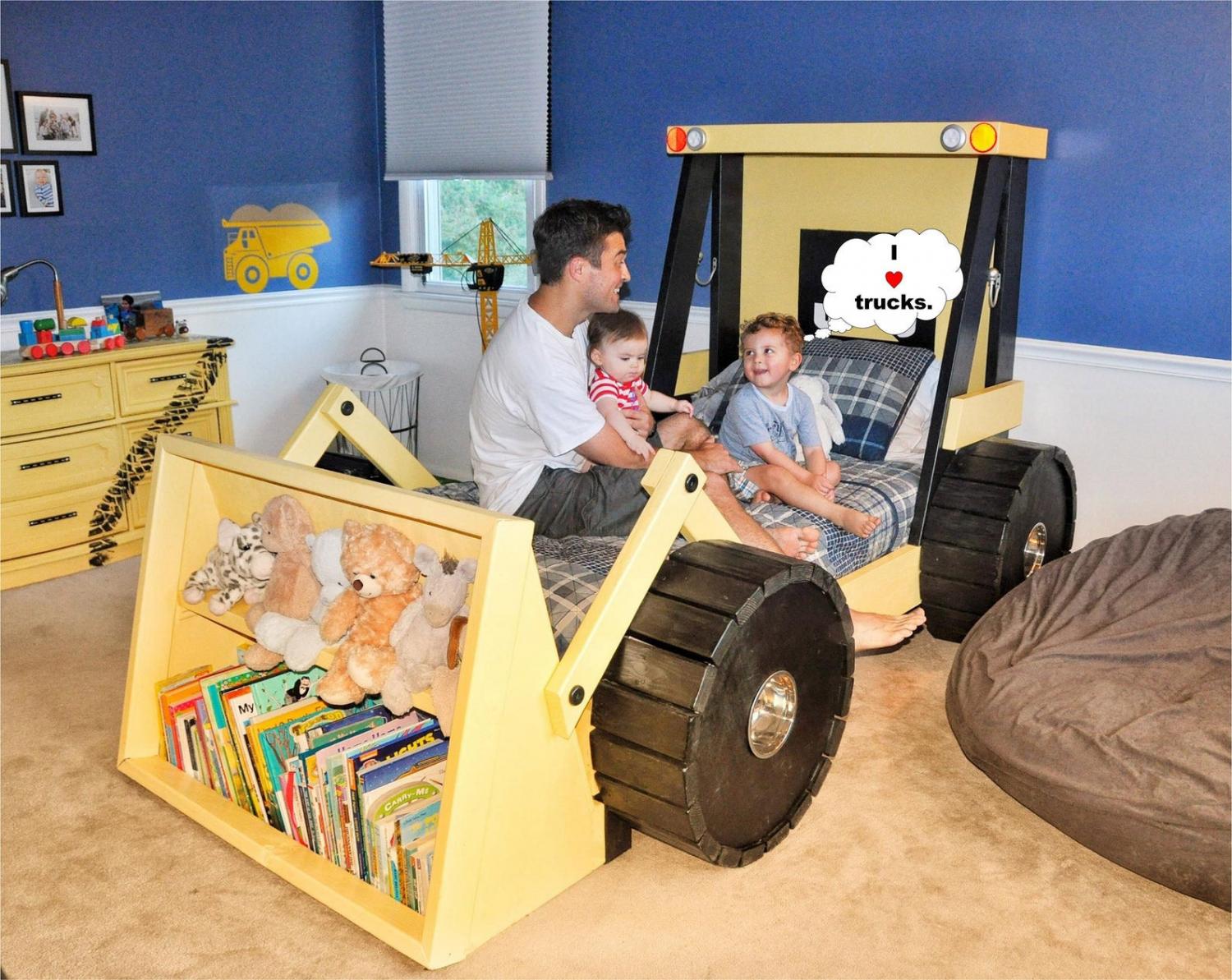 boys tractor bed