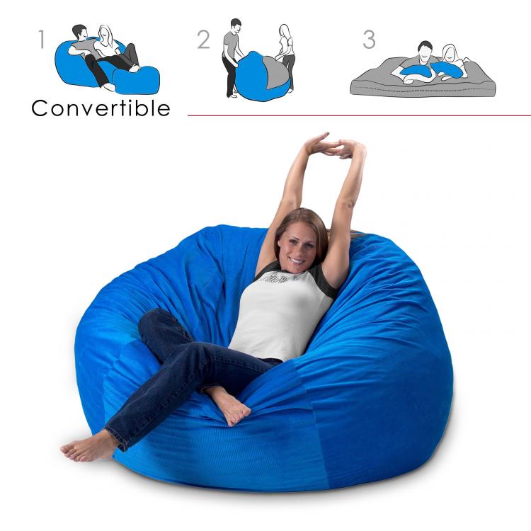 Queen bed on sale bean bag